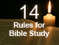 14 rules of bible study